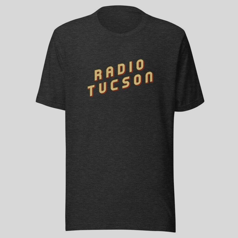 Radio Tucson logo T-shirt in charcoal